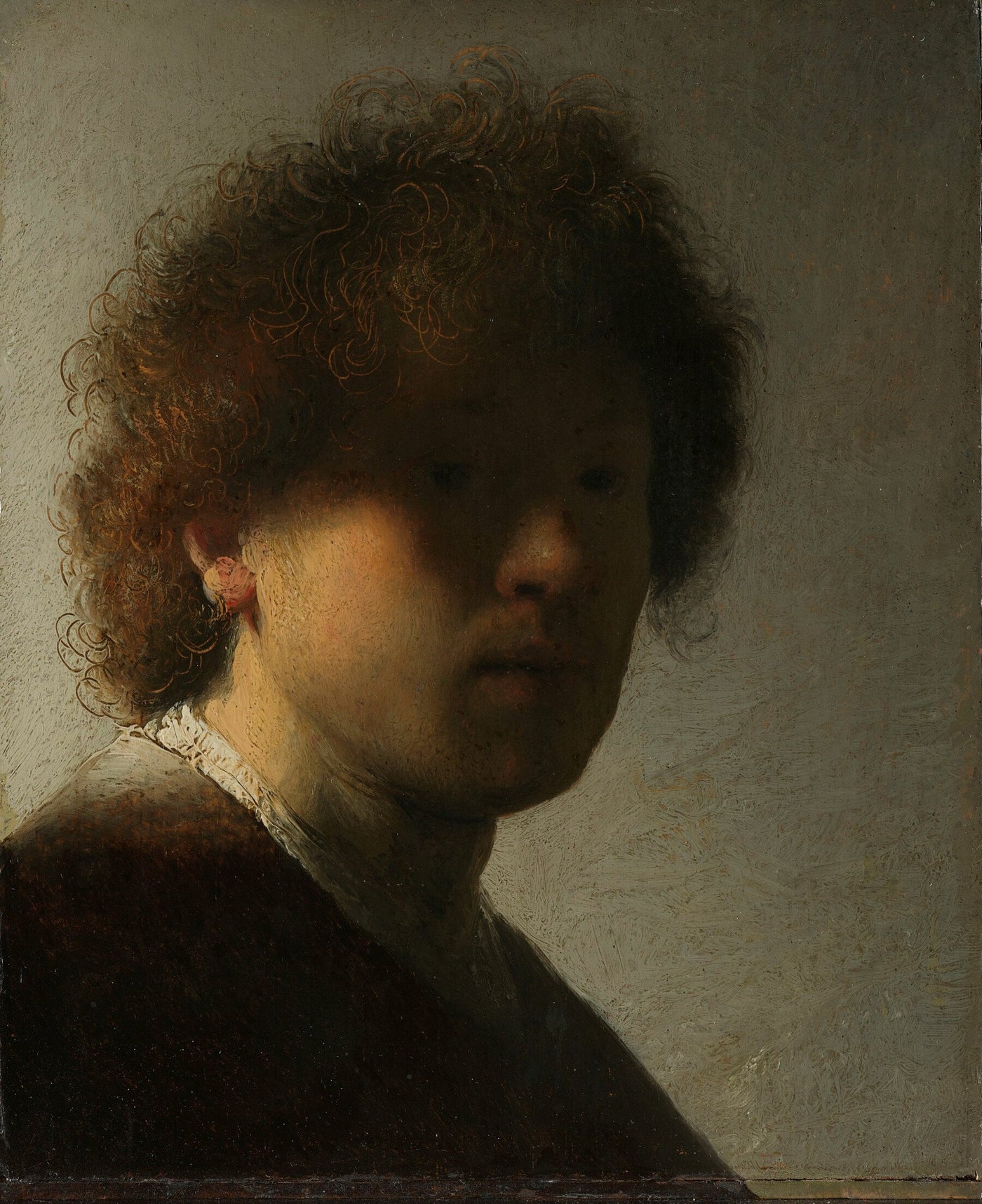 Selbstbildnis, Rembrandt van Rijn, um 1628