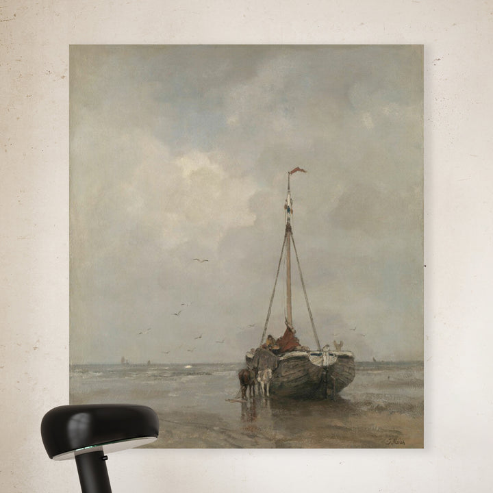 Bomschuit op het Scheveningse strand -Jacob Maris
