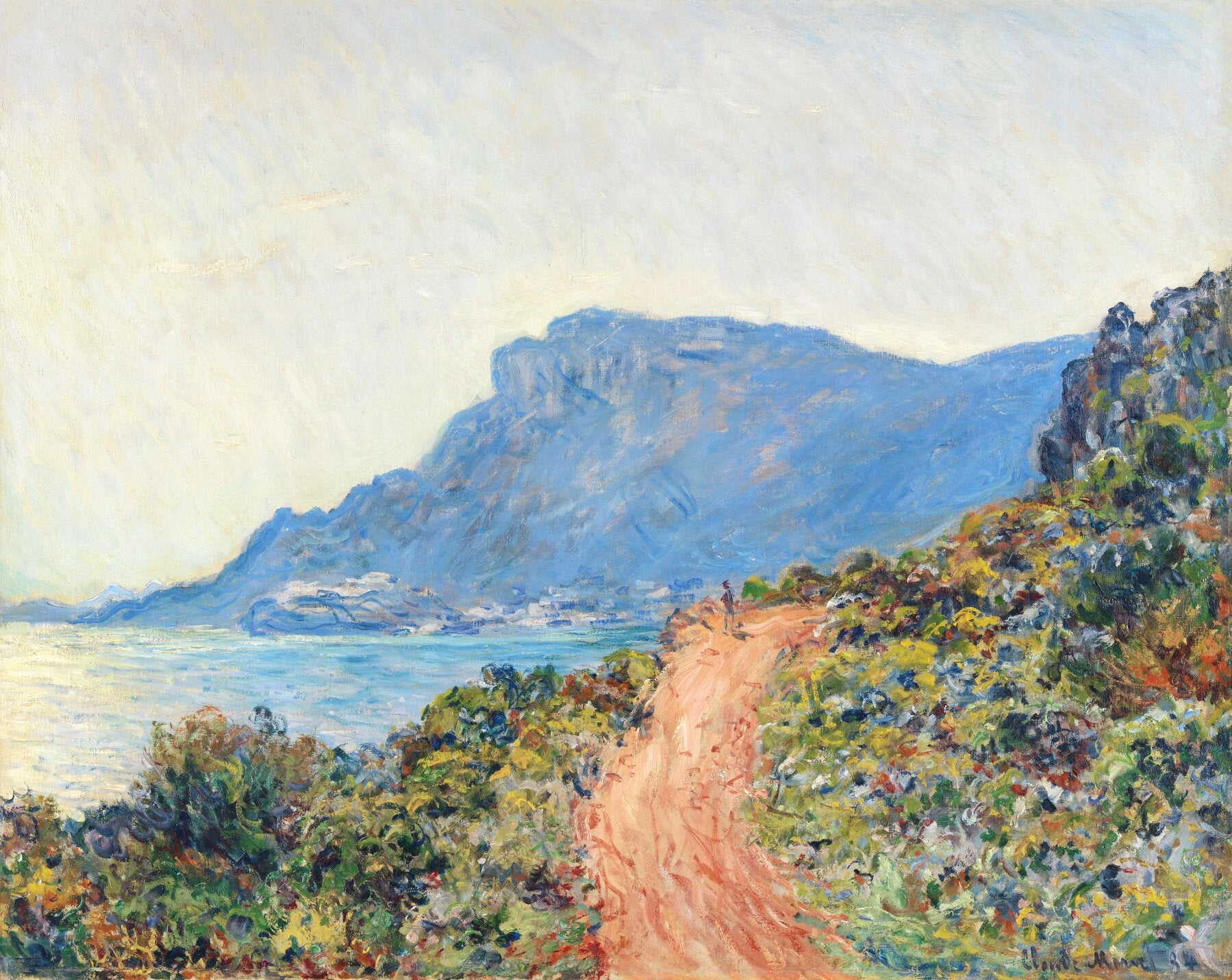 Kustweg bij Monaco - Claude Monet