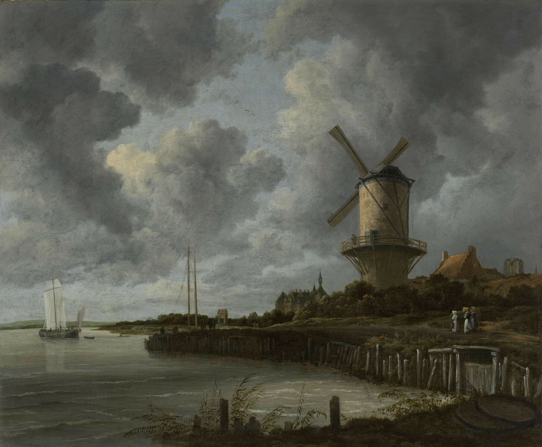 De windmolen bij Wijk Bij Duurstede - Jacob Isaacksz Van Ruisdael