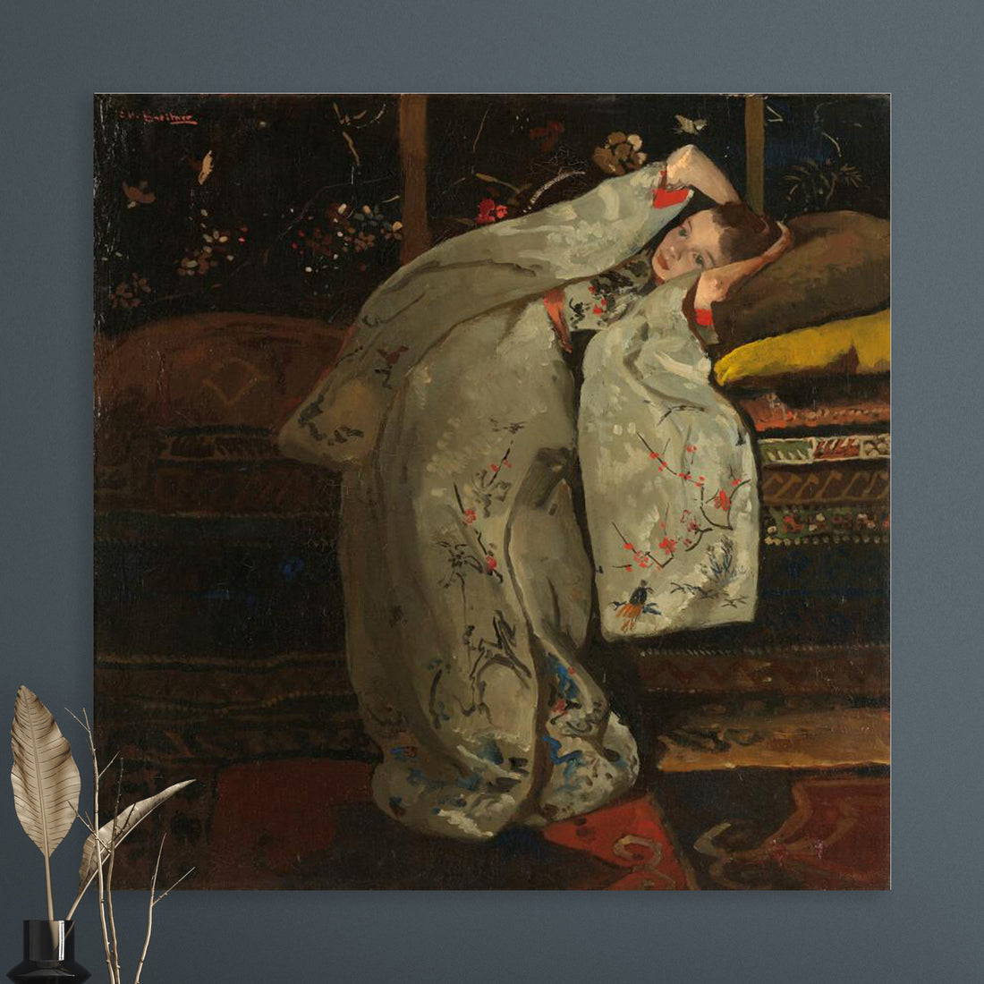Meisje in witte kimono - George Hendrik Breitner