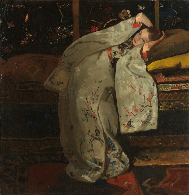 Meisje in witte kimono - George Hendrik Breitner
