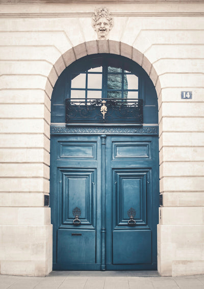 Paris Blue Door - Ruby und B Fotografie