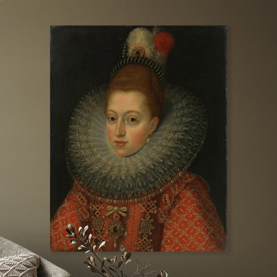 Porträt von Margarete von Österreich (1584-1611), Frans Pourbu