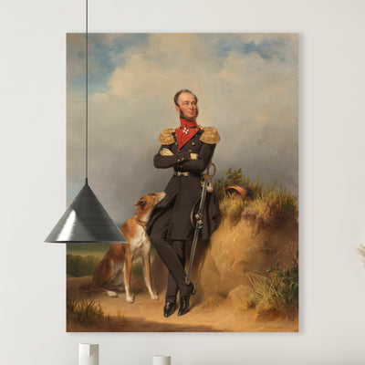 Porträt von Willem II., König der Niederlande, Jan Adam Kruseman, 1839