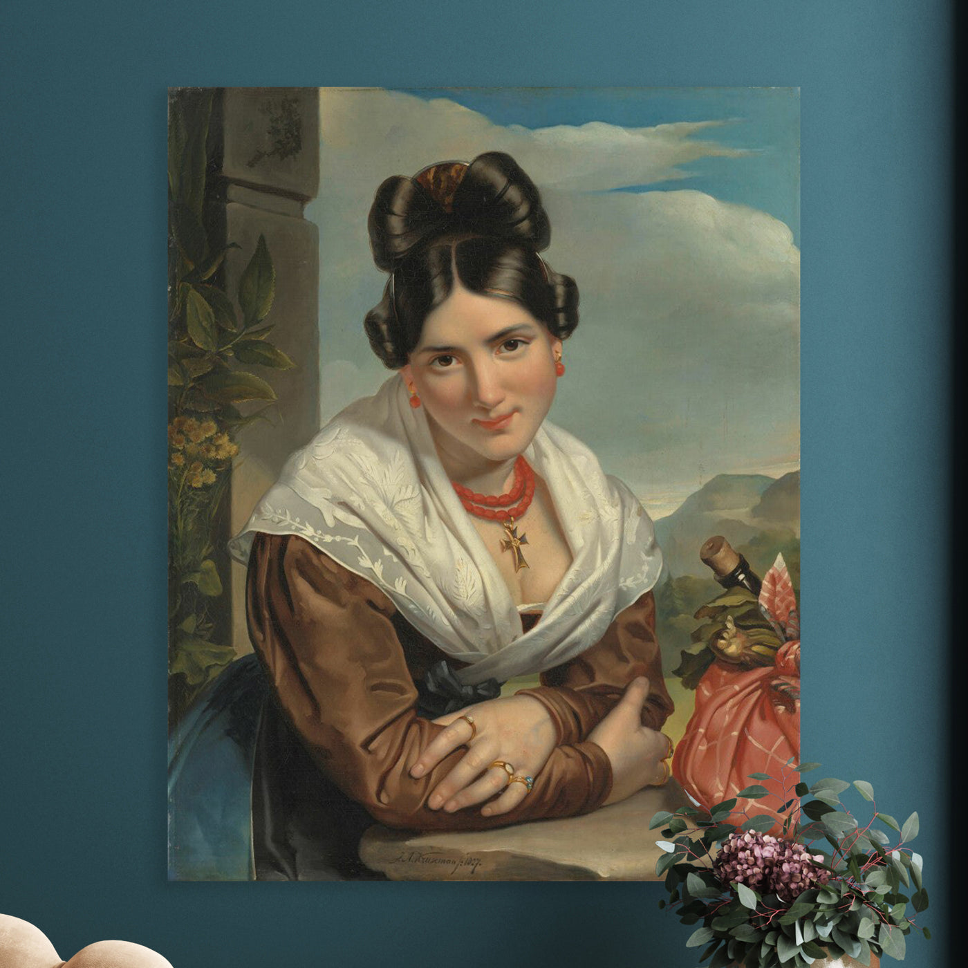 Ruhendes Mädchen, Jan Adam Kruseman, 1827