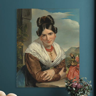 Ruhendes Mädchen, Jan Adam Kruseman, 1827