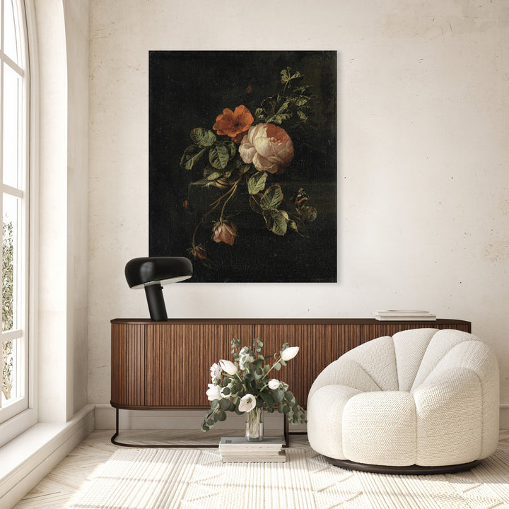 Stillleben mit Rosen, Elias van den Broeck, 1670 - 1708