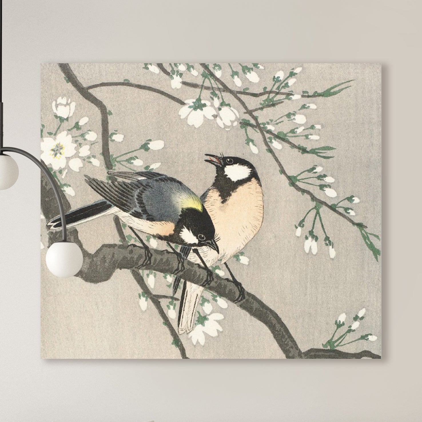 Meisen auf Kirschzweig (1900-1910) von Ohara Koson