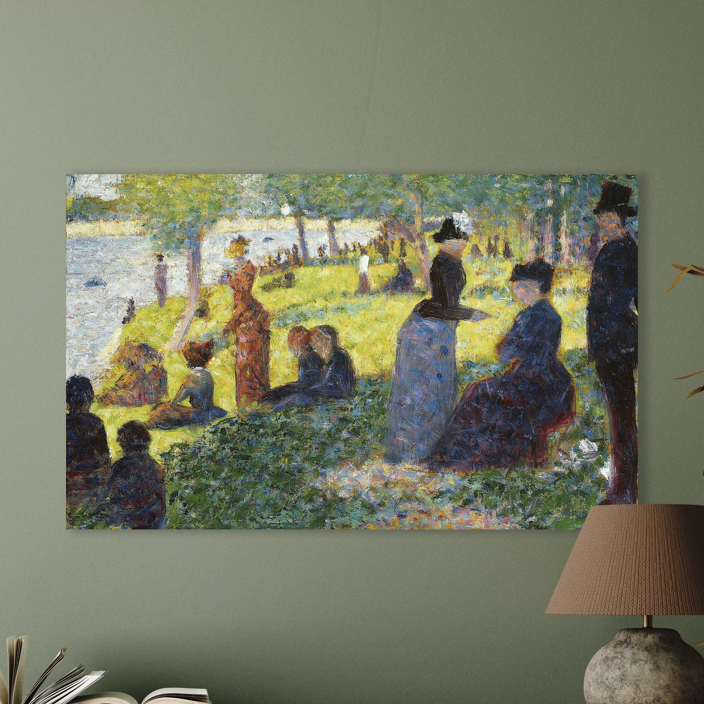 Ölskizze für "La Grande Jatte" (1884) von Georges Seurat.