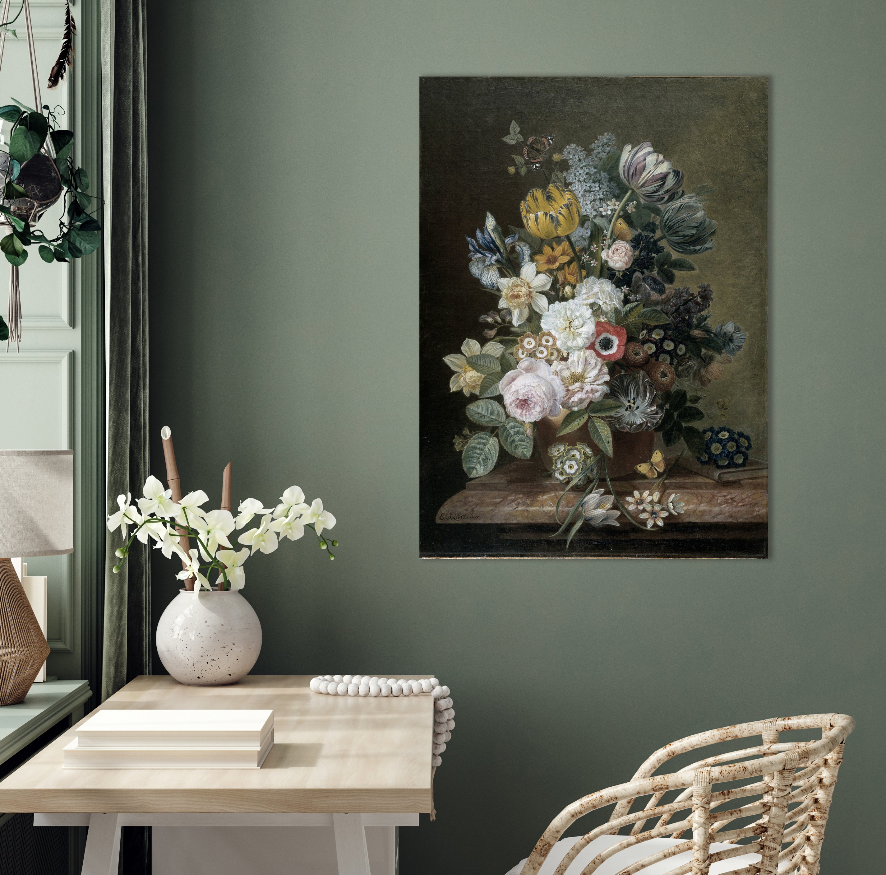 Stilleven met bloemen - Eelke Jelles Eelkema