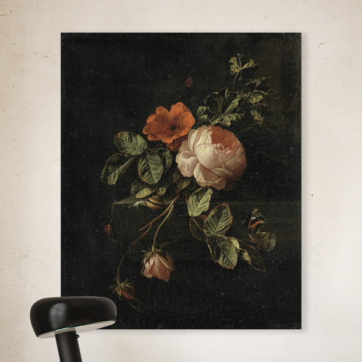 Stilleven met rozen - Elias van den Broeck