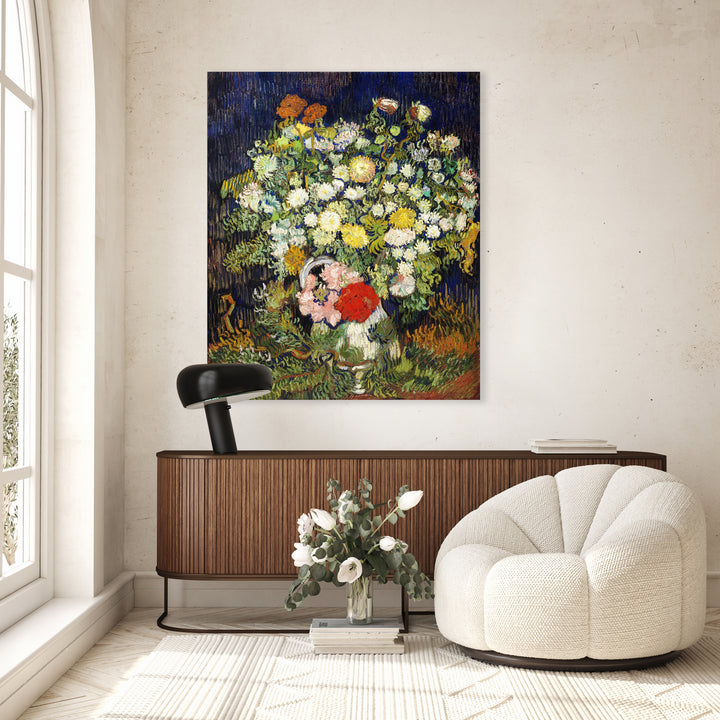 Boeket bloemen in een vaas - Vincent van Gogh