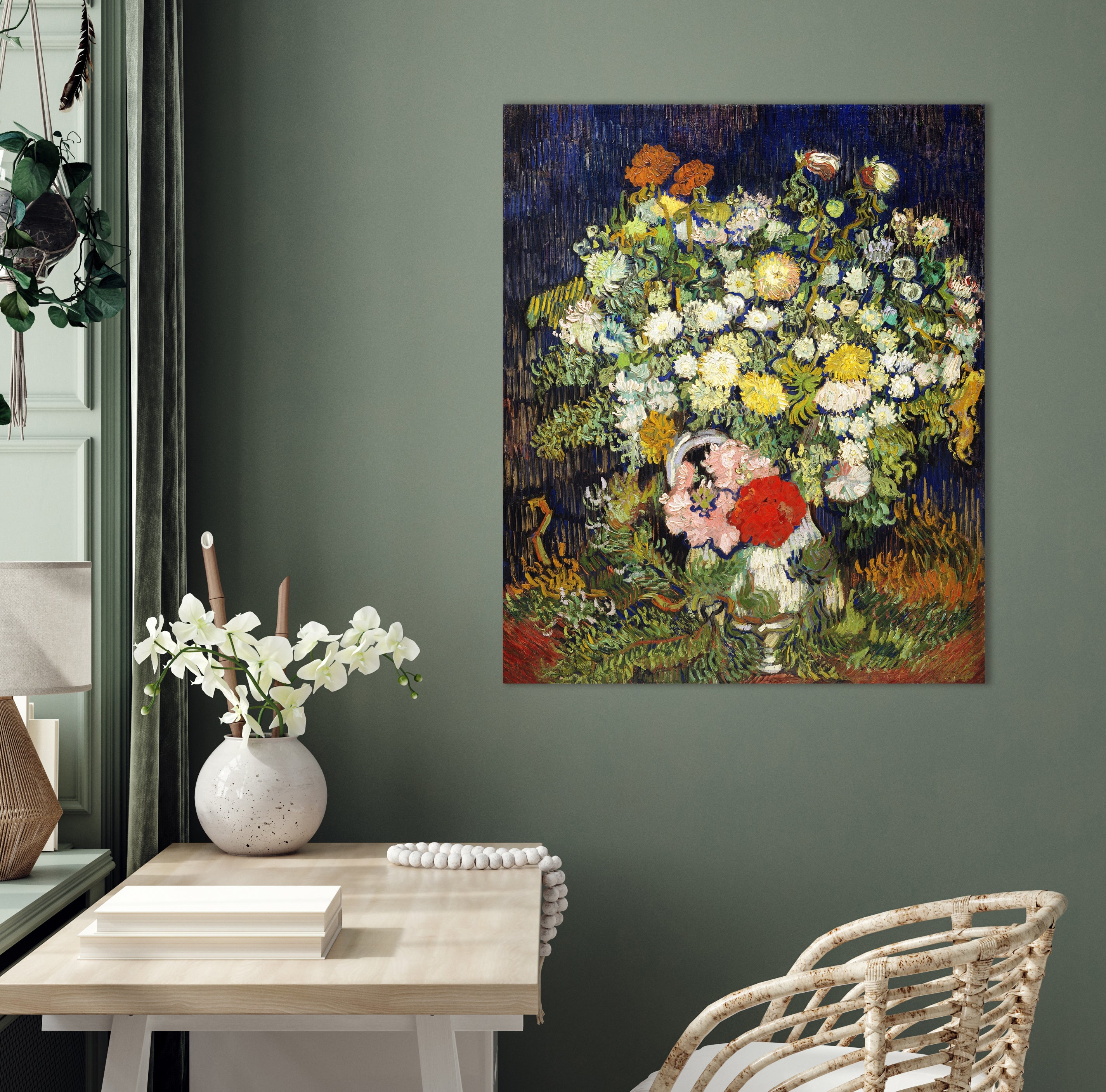 Boeket bloemen in een vaas - Vincent van Gogh