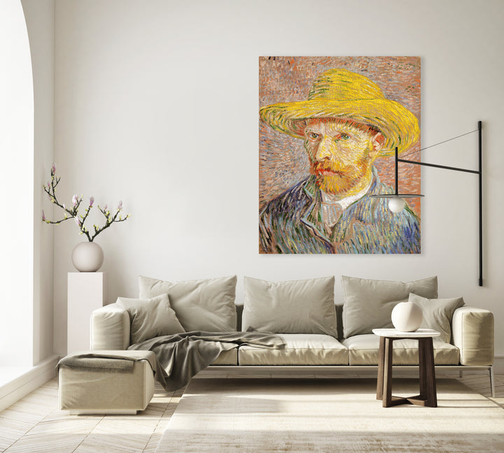 Zelfportret met strohoed - Vincent van Gogh